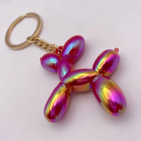 BALLOON DOG | Fuchsia 🌺| Bag Charm | Keychain (Brand New!) ✨ - Picture 7 of 8